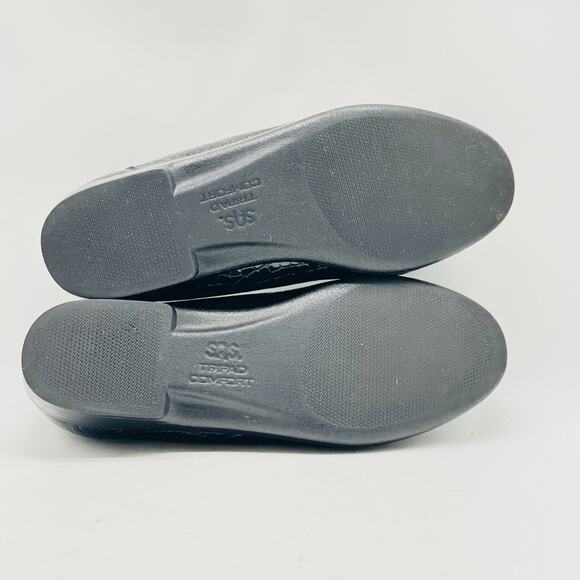 SAS Loafers Womens 6.5 Black Patent Leather Casual Comfort Shoe Slip On - Picture 10 of 12